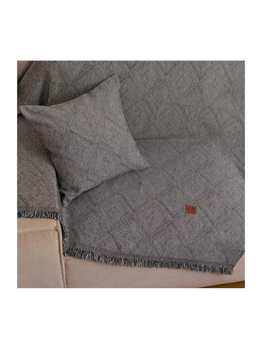 Borea Bari Ριχτάρι Πολυθρόνας Chenille 180x180εκ. Μπορντώ