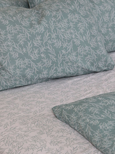 Sunshine Σετ Μονή 170x250cm Cotton Feelings 2052 Aqua