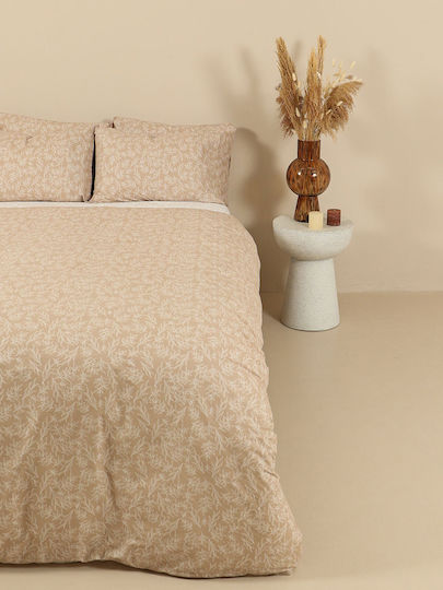 Sunshine Duvet Cover Cotton Single 170x250 Cotton Feelings 2052 2052 Beige