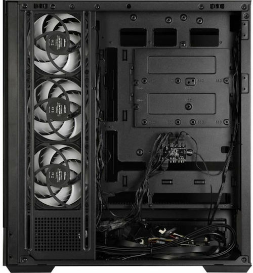 Zalman P40 DS Геймърско бюро Midi Tower Компютърна кутия със страничен прозорец Черен