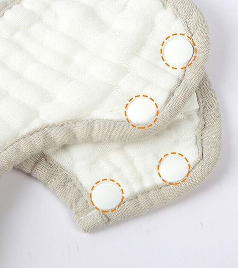 Lätzchen aus 100% Baumwolle White