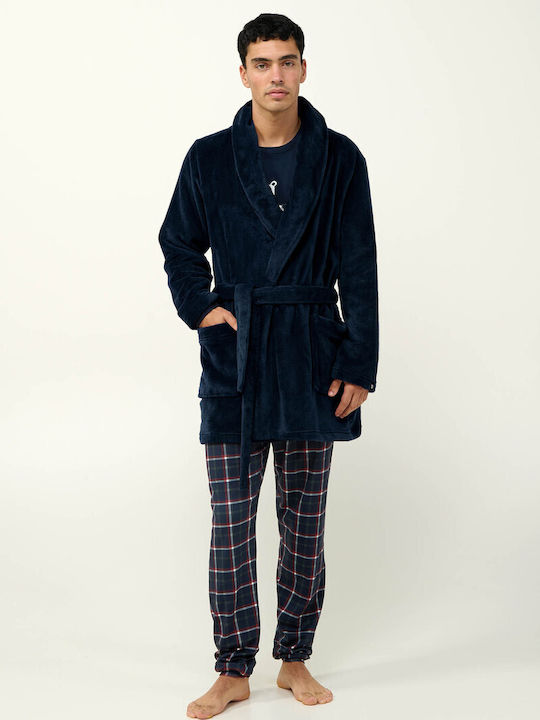 Vamp Χειμερινή Ανδρική Ρόμπα Fleece Vamp Χειμερινή Ανδρική Ρόμπα Fleece