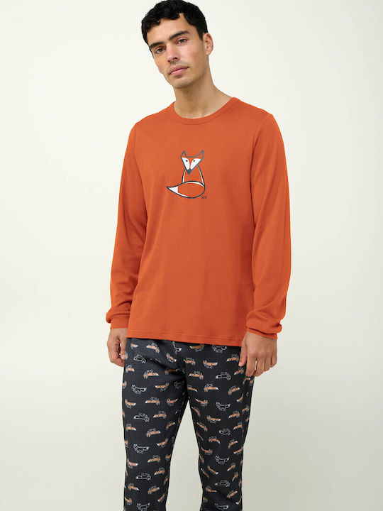 Vamp Men's Winter Pajamas Set Dark Gray