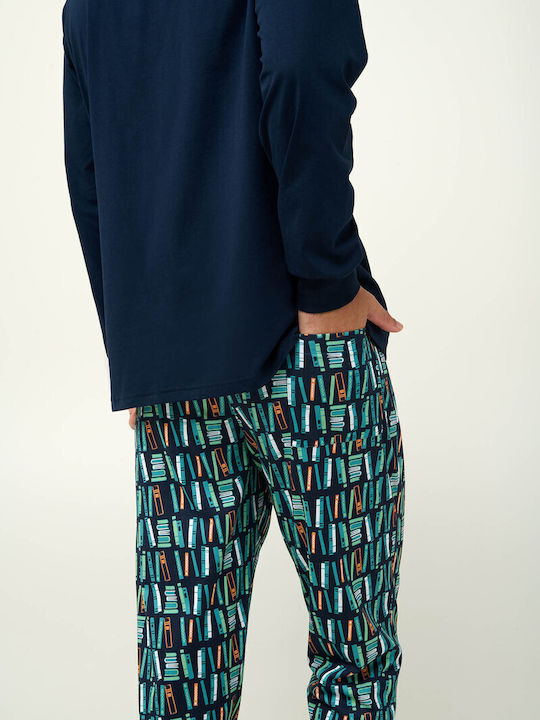 Vamp Men's Winter Pajamas Set Blue