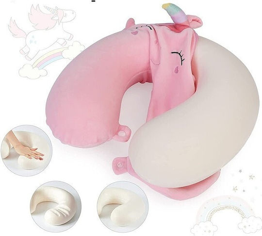 Μαξιλαράκι Ταξιδίου Memory Foam Ροζ