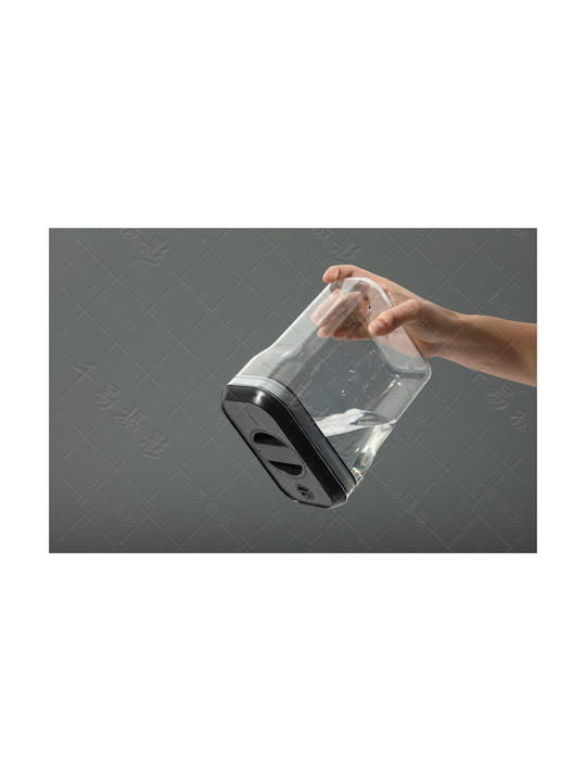 Vase Getreide mit Deckel Kunststoff Transparent 2000ml