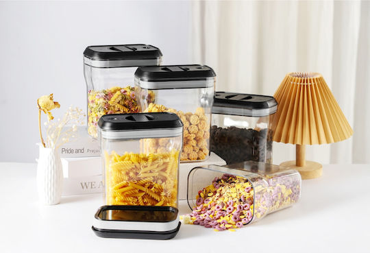 Getreideglas mit Kunststoffdeckel Transparent 2000ml