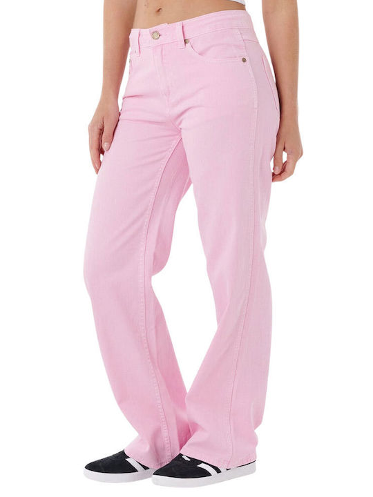 Women's Jean Trousers in Relaxed Fit Pink