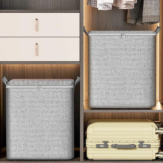 Fabric Storage Case For Clothes in Gray Color 61x50x71cm 1pcs