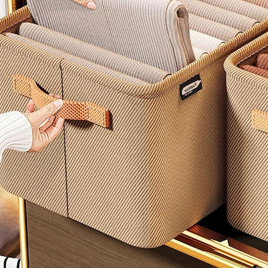 Organizator Textil Haine Bej 35x25x22cm