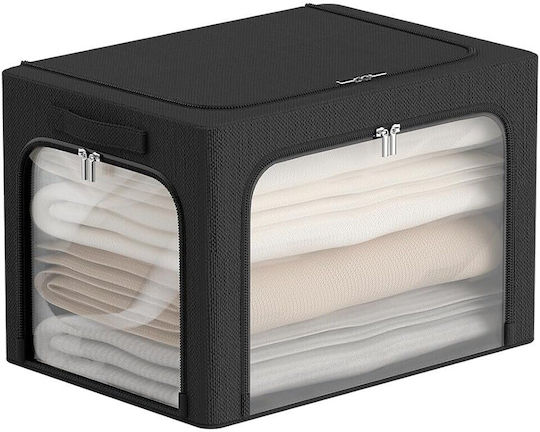 Husă Textilă De Depozitare Pantofi În Culoare Neagră 42x30x30cm