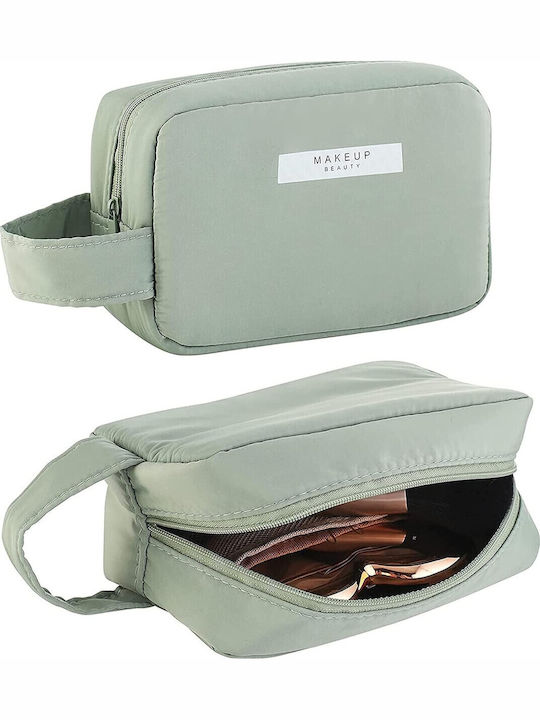 Flippy Cosmetic Bag Handle Waterproof Material 16 X 11 X 7 Cm Green