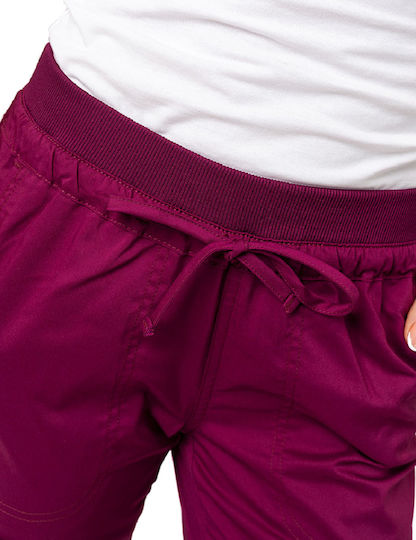 Cherokee WWWE105 Women's Burgundy Medical Pants