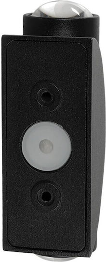 GloboStar Arc Επιτοίχιο Εξωτερικό Σποτ LED IP65 4W με Θερμό Λευκό Φως Διπλής Δέσμης 3.5x4.8x11.5εκ.