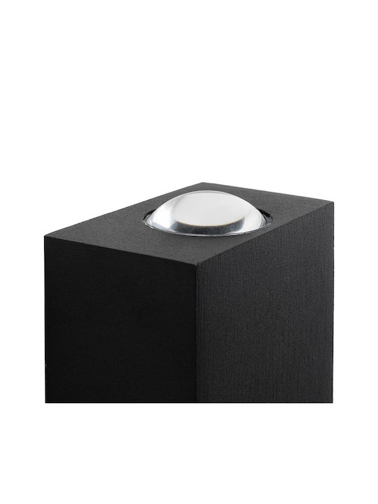 GloboStar Hikari Επιτοίχιο Εξωτερικό Φωτιστικό LED IP65 4W με Θερμό Λευκό Φως 6x4x10.5εκ.