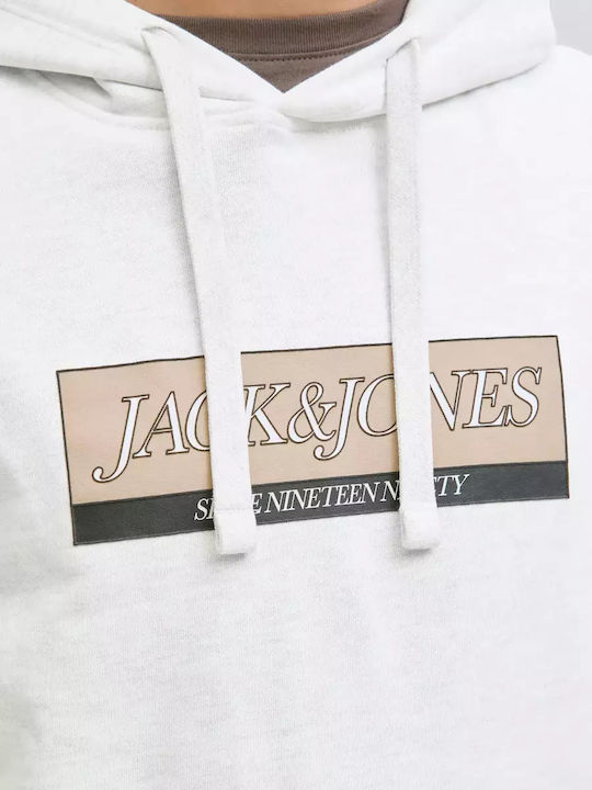 Sweatshirt with Hood White