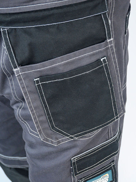 Bormann Pro Milano Work Coveralls Dungarees Cotton Gray