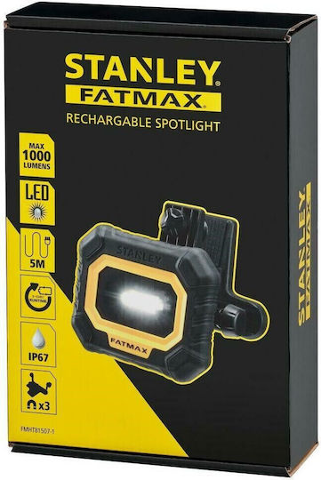 Stanley Προβολέας Εργασίας Ρεύματος LED IP67 με Φωτεινότητα έως 1000lm