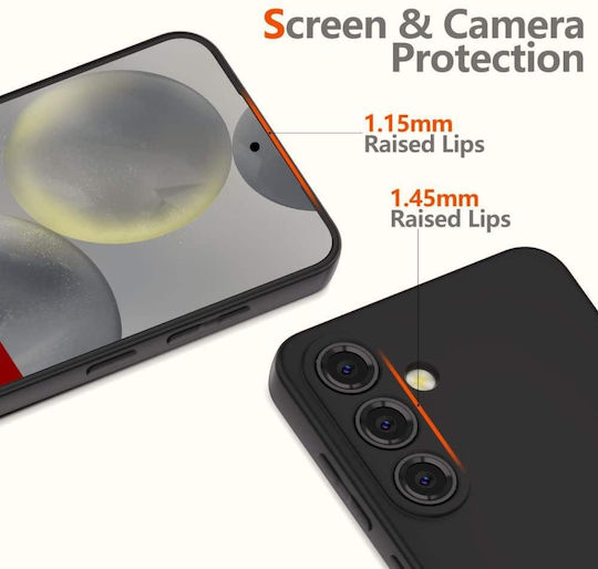 Tech-Protect Icon Back Cover Silicone Black (Galaxy A17)