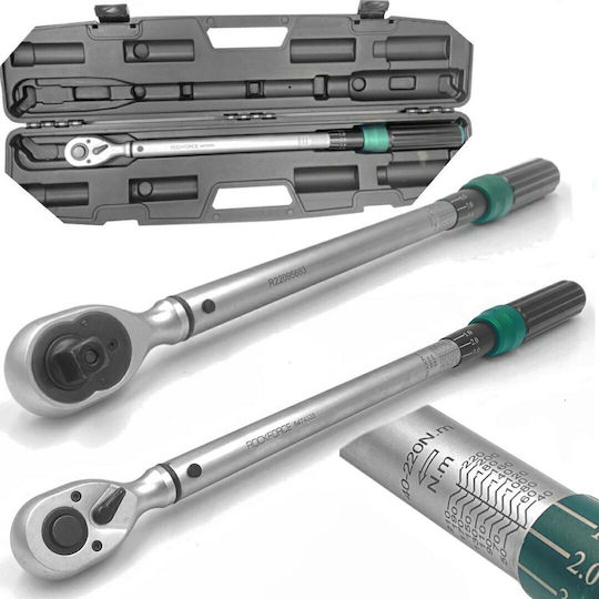 Rockforce Δυναμόκλειδο Ροπής 40-220 Nm με Μήκος 53εκ.