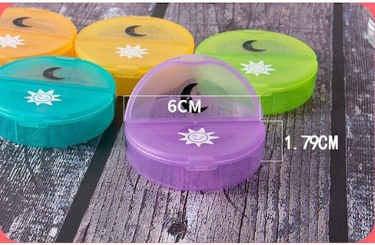 Cutie Depozitare Medicamente Flippy 7 Zile 14 Compartimente Cutie Suport Containere Detasabile Portabilă Multicoloră 17.5x11x9.5 Cm