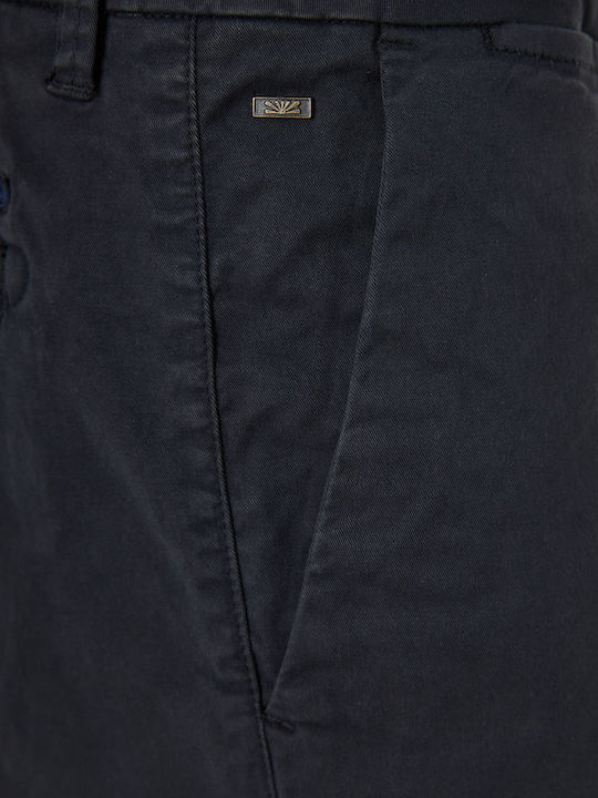 Pantaloni Chino cu Croială Normală Albastru marin