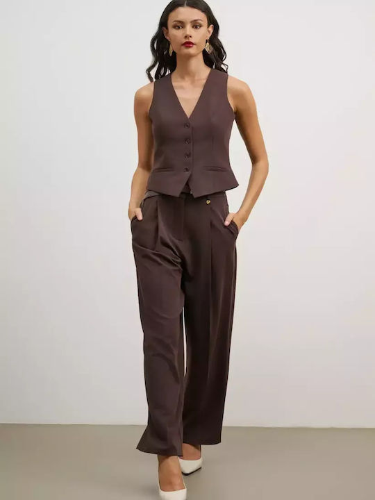 Brown Vestă de damă