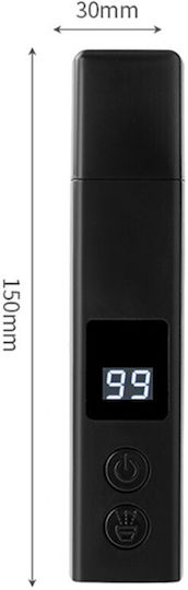 Fișă De Unghii Electrică Pentru Animale De Companie Flippy Încărcare Usb Laser De Joacă Capac Antipraf Ecran Electronic 15 X 3 Cm Viteze Multiple Negru