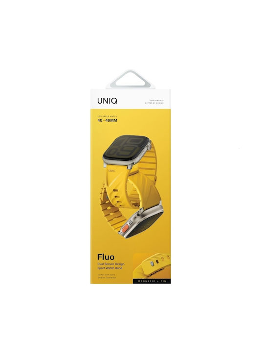 Uniq Strap Silicone Yellow (Apple Watch 49/46/45/44/42/41/40mm, Uniq)