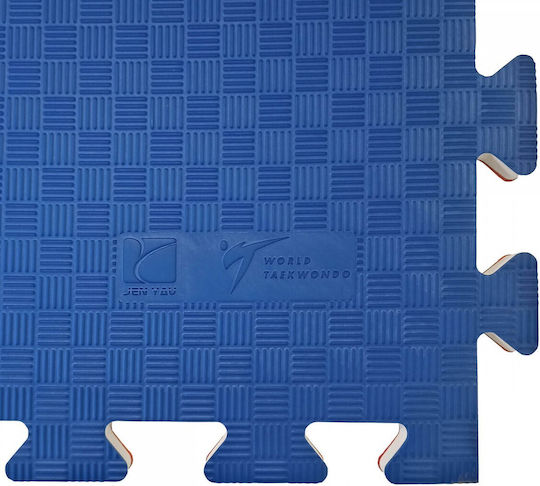 Top Ten Double Sided Foam Gym Floor Puzzle Tatami Mat Blue 50x50x2.5cm