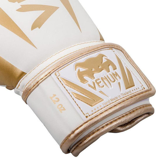 Venum Elite Boxhandschuhe aus Synthetikleder für Kampf Weiß