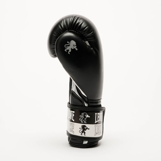Leone 1947 Kids Boxing Gloves Leather for Match Black
