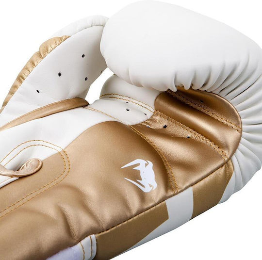 Venum Elite Boxhandschuhe aus Synthetikleder für Kampf Weiß
