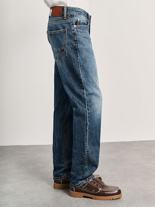 Martin Men's Jeans Pants with Relaxed Baggy Fit Blue