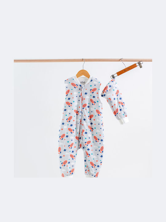 abo Winter Sleeping Bag with Feet Classic 2.5 Tog Classic Space with Detachable Sleeves