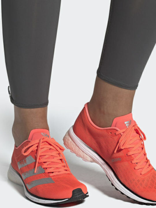 Adizero Adios 5 Sport Shoes Running Signal Coral / Silver Metallic / Core Black