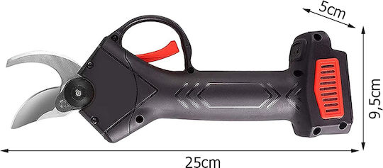 Verk Group Pruning Shears 21V with 2 Batteries & Maximum Cutting Diameter 30mm in Carrying Case