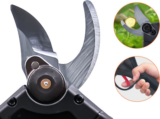 Verk Group Pruning Shears 21V with 2 Batteries & Maximum Cutting Diameter 30mm in Carrying Case