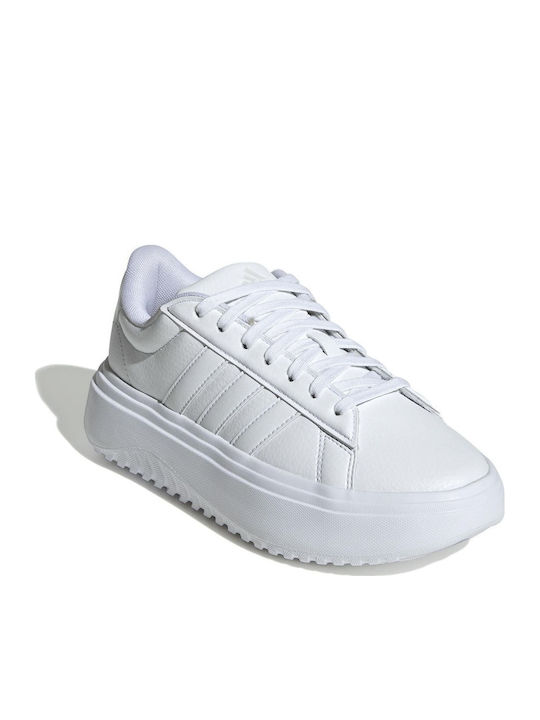 adidas Grand Court Platform Sneakers White
