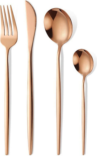 Cutlery Set Stainless Rose Gold 24pcs