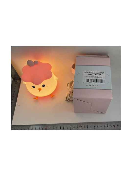 Lămpă De Veghe Led Usb Roz Cald Cu Senzor