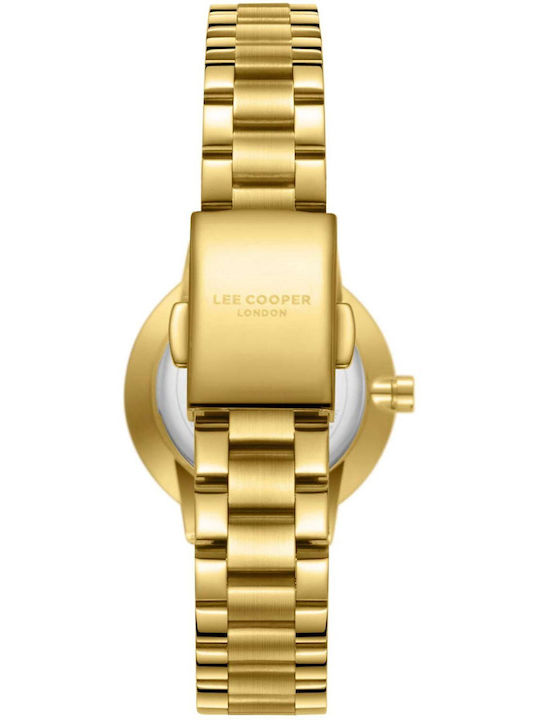 Lee Cooper Crystals Women's Watch with Gold Metal Bracelet