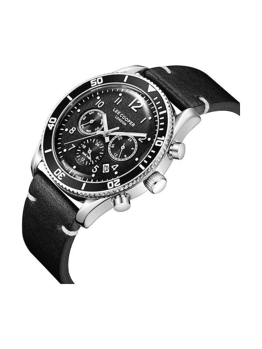 Lee Cooper Dual Time Watch Battery with Leather Strap