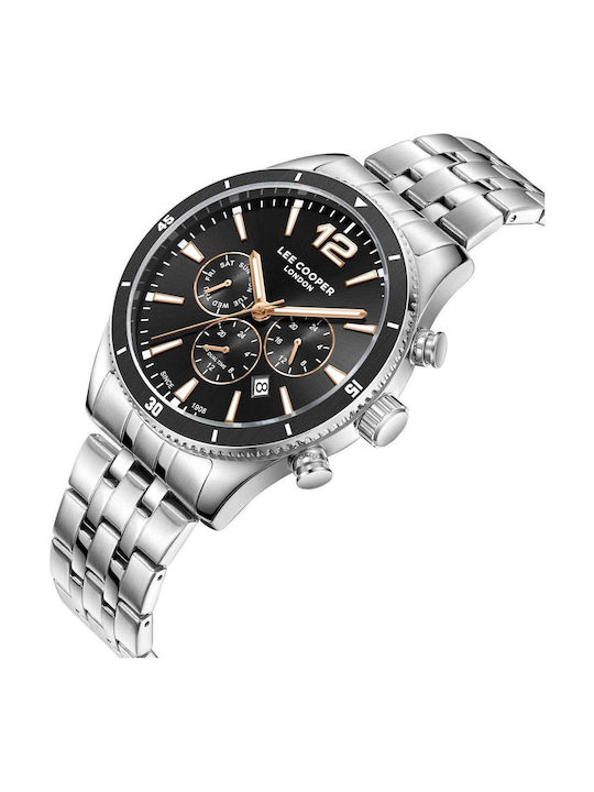 Lee Cooper Dual Time Watch Battery with Metal Bracelet
