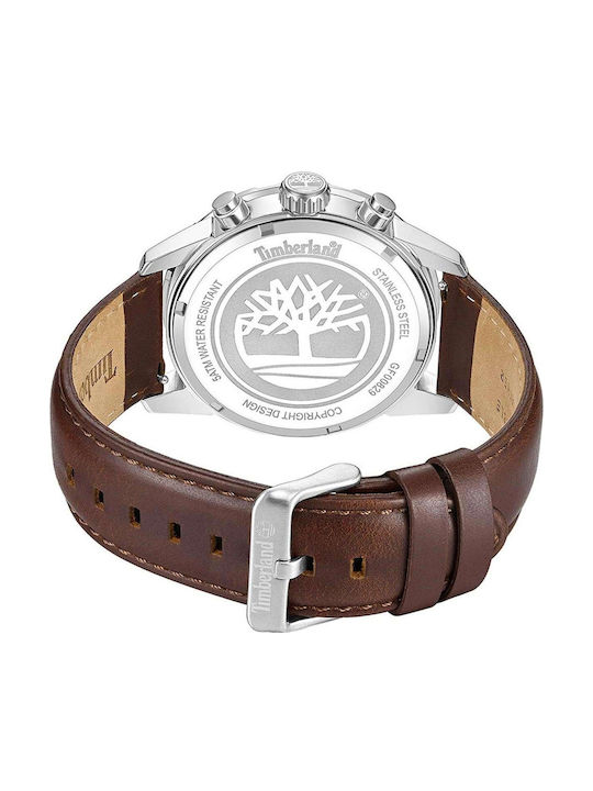 Timberland Newkirk Herrenuhr Batterie mit Braun Lederarmband
