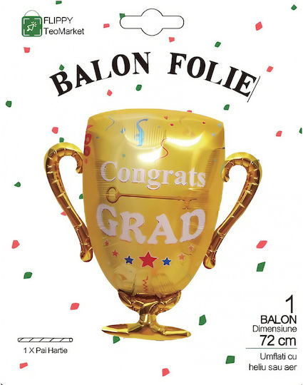 Balloon Foil Jumbo Yellow 72cm