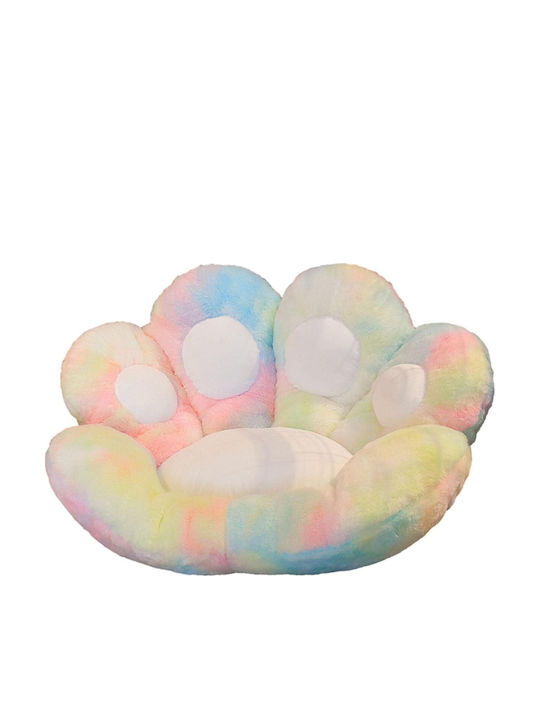Dekoratives Kopfkissen Flippy Katze Pfote Muster Plüsch Sessel Sofa Boden 80 X 70 Cm Mehrfarbig