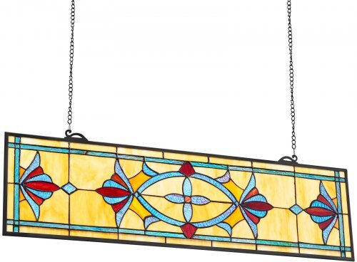 Vevor Colored Glass Hanging Tiffany Style Window Chain 32 X 10 Inches Hxfxcsblbhxfhhnmj001v0