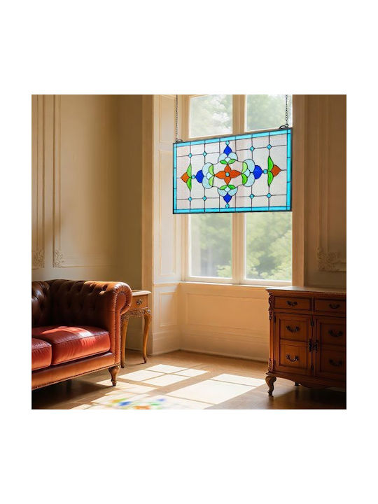 Vevor Βιτρό Κρεμαστό Τζάμι Tiffany Αλυσίδα 26 X 16 Ίντσες Hxfxcsblbhxfya1ql001v0
