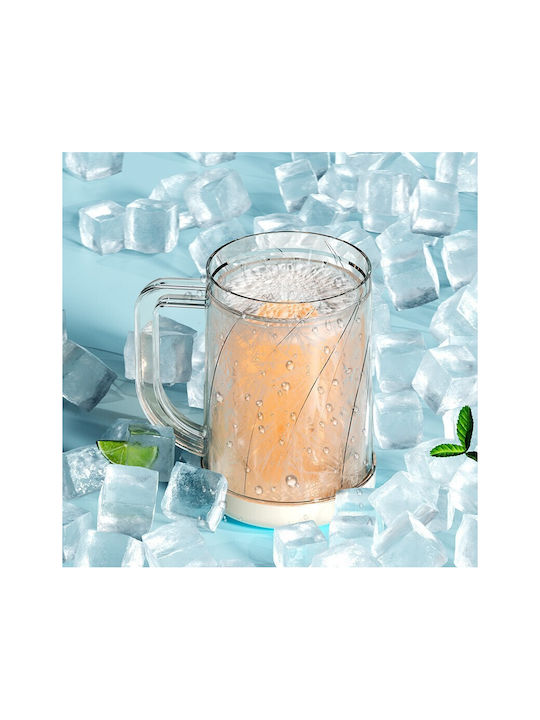 Glas Bier, μπίρας aus Plastik 800ml